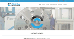 Desktop Screenshot of cimisa-mecanizados.com