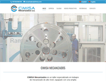 Tablet Screenshot of cimisa-mecanizados.com